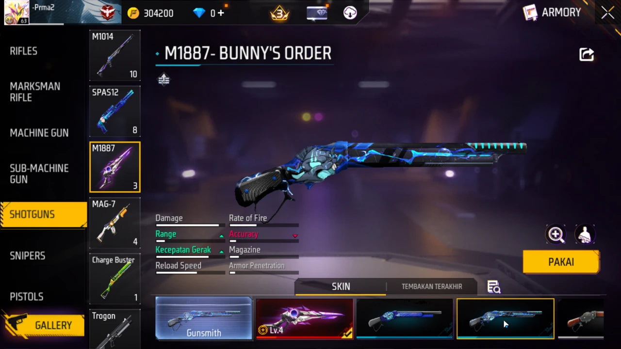 Account FREE FIRE - MEDIO